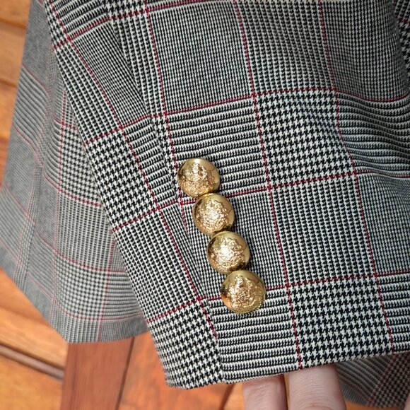 Lauren Ralph Lauren Women's 1 Button Blazer Jacket Size 4 Grey - Picture 2 of 8